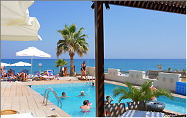 Swimming pool and Aegean Sea