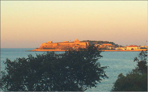 Rethymnon: The fortress with evening light